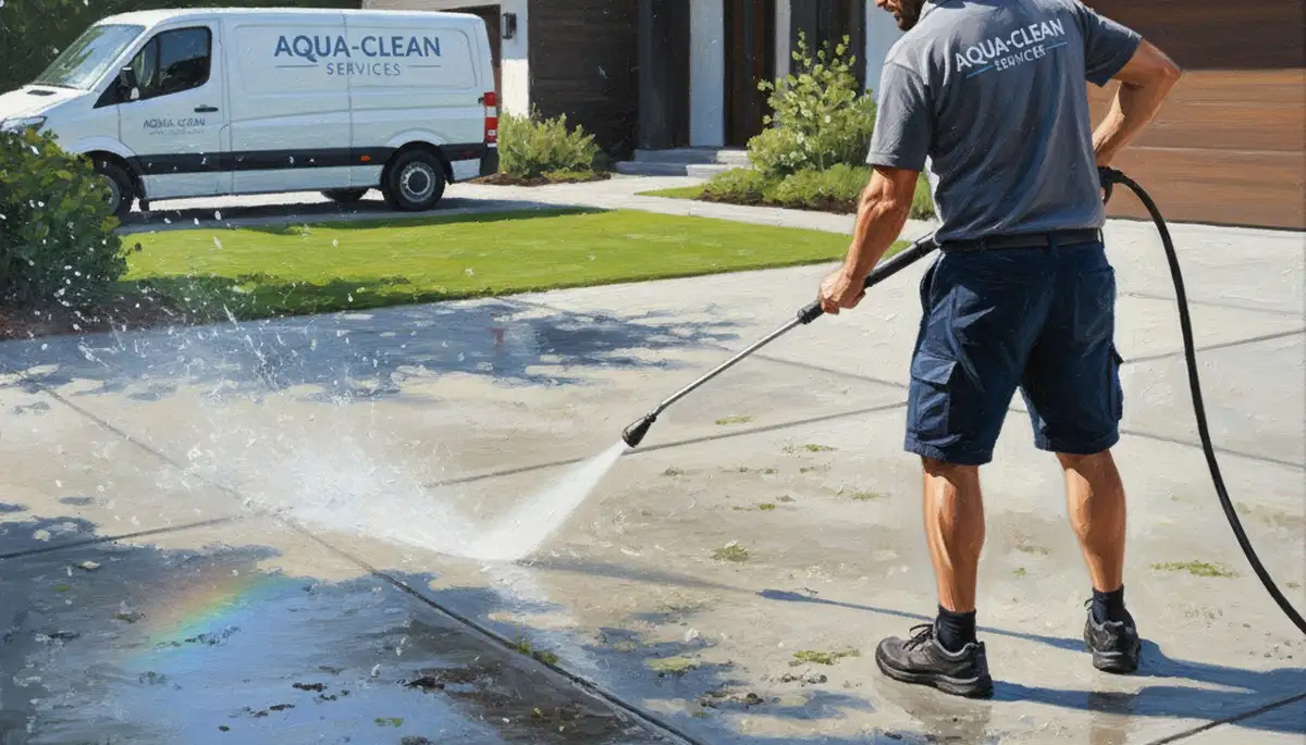 Concrete pressure cleaning service in Salt Lake City, UT for driveways, patios, and walkways