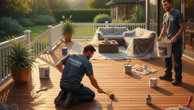 Professional deck painting in Salt Lake City, UT to protect and beautify outdoor wood surfaces