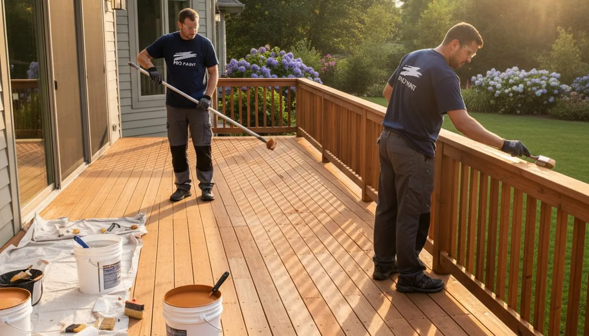 Professional deck painting service in Salt Lake City, UT for durable outdoor protection and curb appeal