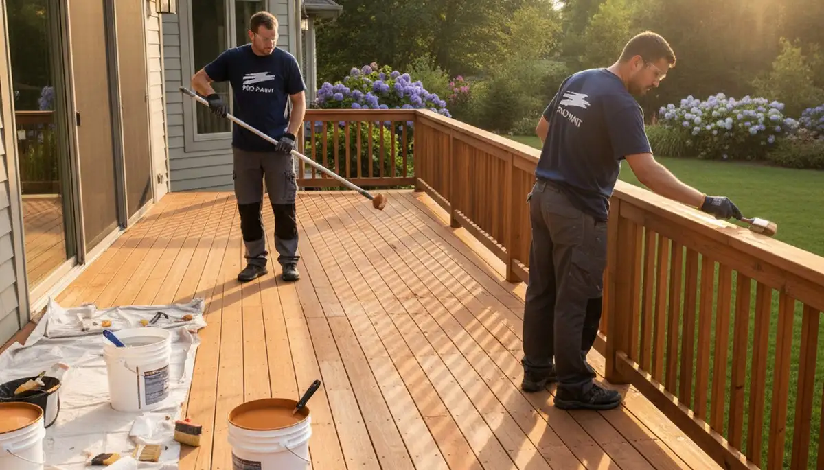 Professional deck painting service in Salt Lake City, UT for durable outdoor protection and curb appeal