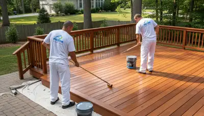 Deck staining service in Salt Lake City, UT for weather protection and curb appeal