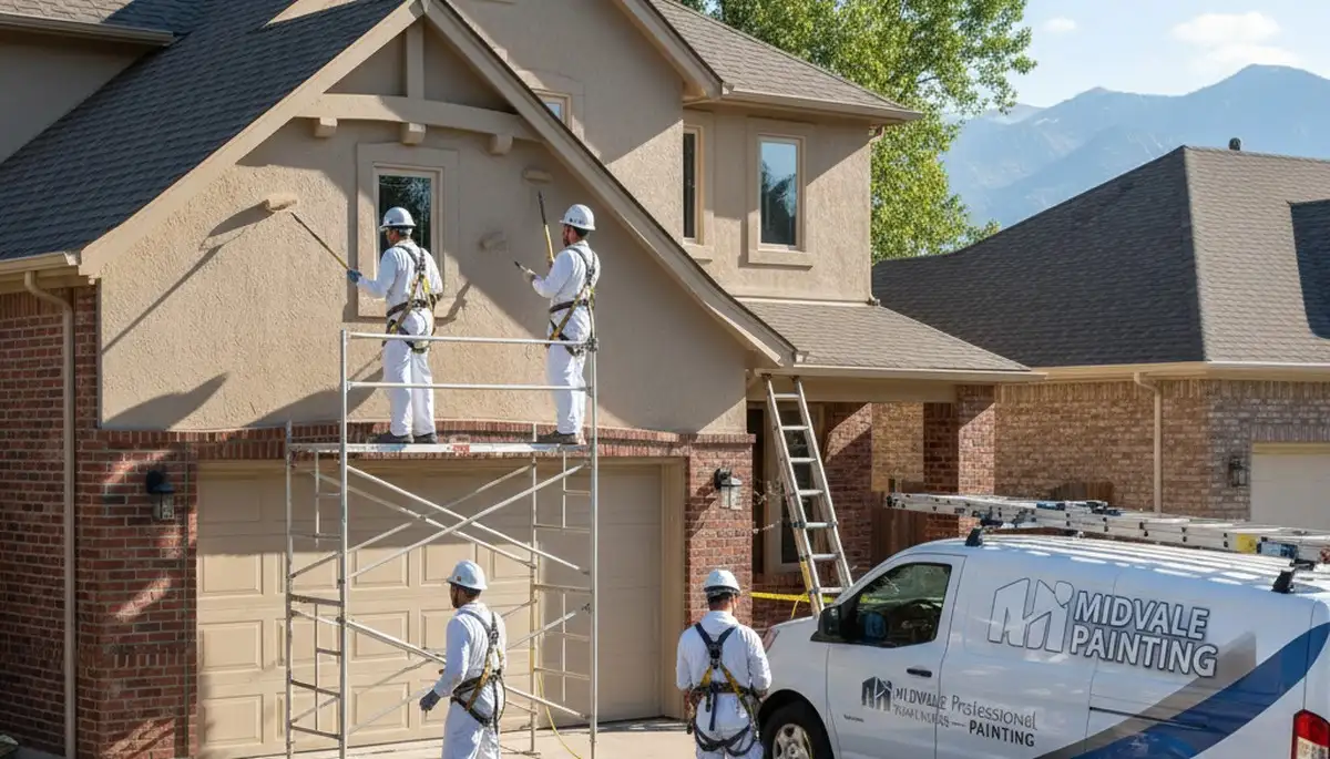 Salt Lake City, UT painting pros applying interior paint for a professional home renovation