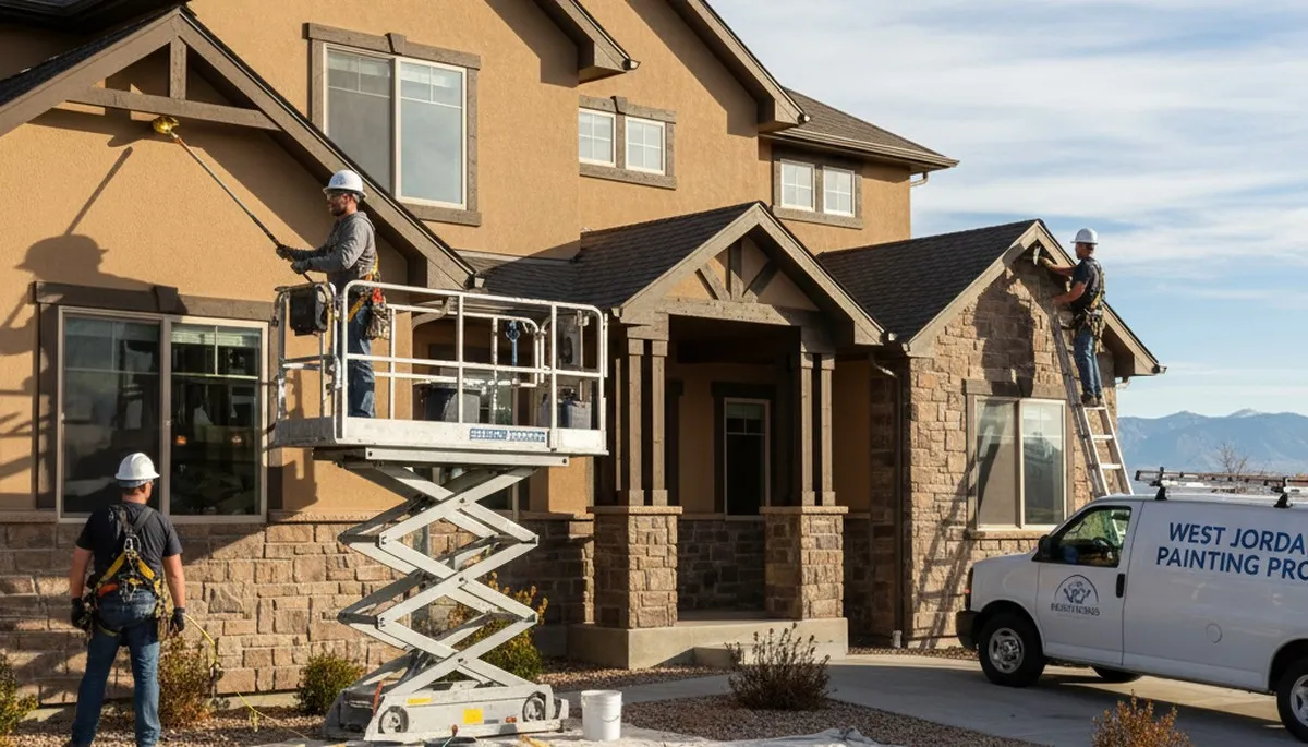 Salt Lake City, UT painting contractor exterior painting project by Salt Lake City Paint Pros